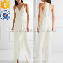 Drapeado Georgette-aparado Crepe Jumpsuit Fabricação Atacado Moda Feminina Vestuário (TA30021J)